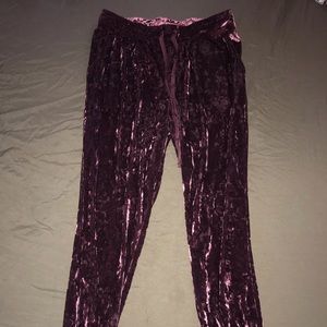 Crushed Velvet Sweatpants